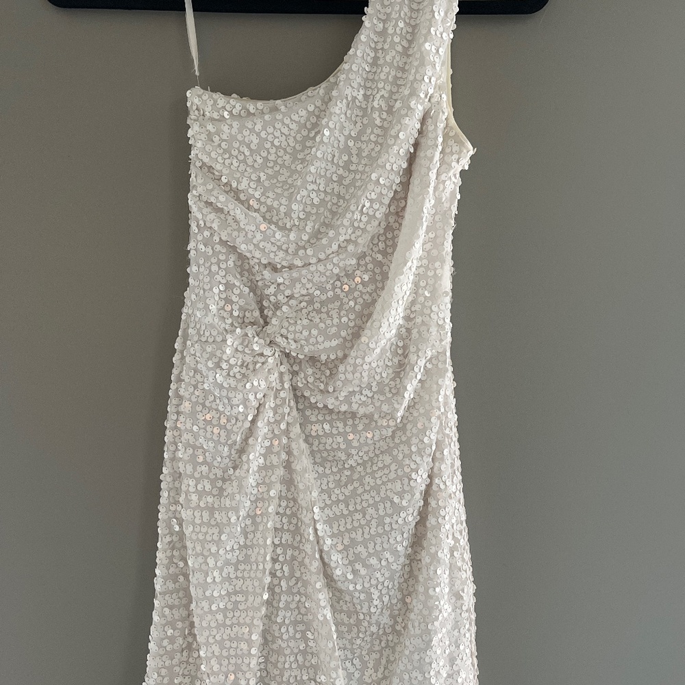 White Sequin Dress